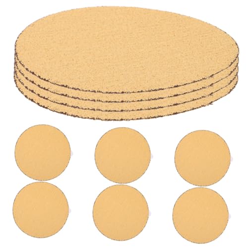 KICHOUSE 10pcs Disc Sandpaper Angle Grinder Attachments Sander Pads Sanding Disc 100 Grit Sand Paper Circles Sanding Pads 100 Grit Sandpaper Sander Attachment for Drill Sanding Disks