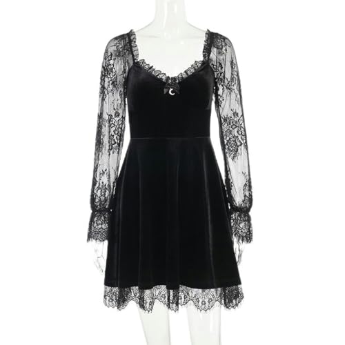 Robe de pizzo sombre pour sculpter les formes sans serrer - 7