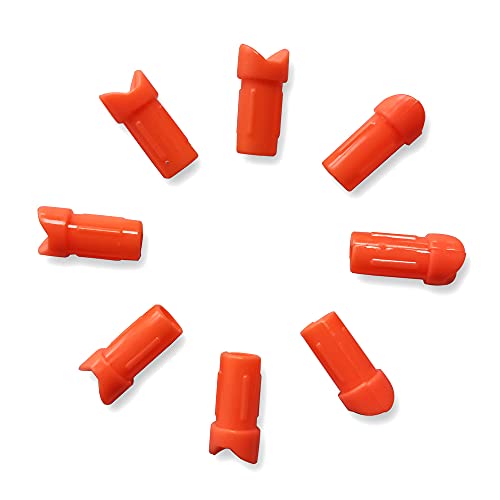 Zzyb 50Pcs Achery Half Moon Arrow Nocks Plastic Crossbow Arrow Nocks Hunting Arrow Tails For Id 7.6Mm Crossbow Arrow Shaft (Orange) #TOP3