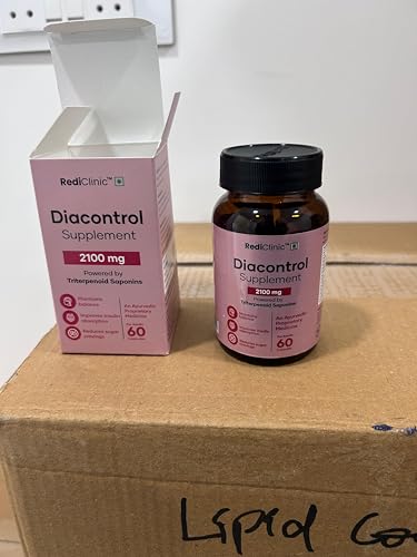 Image of DiaControl Capsules for Diabetes | Made with Gudmar, Karela, Jamun, Shatavari |Helps Manage Blood Sugar Levels & Healthy Glucose Levels | Pack of 3-60 Capsules