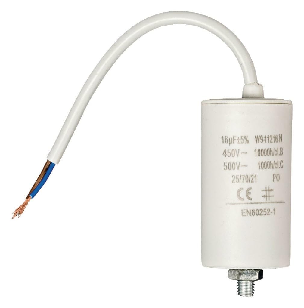 Nedis Motor Capacitor Start Capacitor 450V And Cable 16.0Uf  450 V And Cable from B&Q