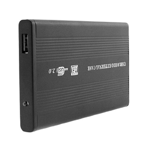 Ruilogod Caja externa USB 2.0 para disco duro SATA 2.5" miniatura 1