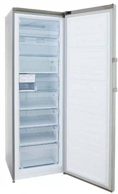 Interior view of the Beko RFNE312E13S deep freezer showing multiple transparent drawers.