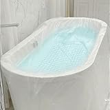 12 Pcs Bathtub Cover, Individual Pack Bath tub Liner Large (102x47') Disposable Covers Liner Bag for Travel and Household, Portable Bath tub Plastic Bag by Ausaulac