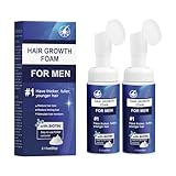 5% Hair Growth Foam - 60g, Combat Hair Thinning, Receding Hairline & Hair Loss for Men & Women, Advanced Formula easy to be used, Make Hair Healthier, Thicker Hair and Beard (2 pcs)