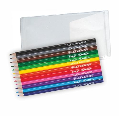 That's My Pencil - 12 Colouring Pencils Personalised/Embossed/Printed with Name or a message