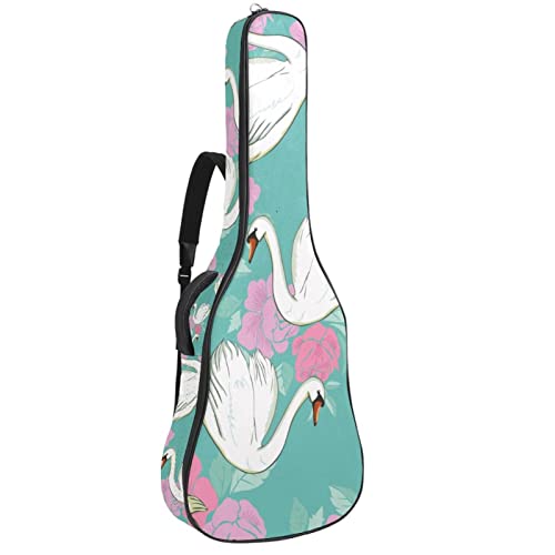 Sac à dos guitare acoustique imperméable 42.9" avec organiseur de sac ethnique