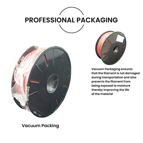 Image of Tesseract Premium PLA + 1.75mm 3D Printing Filament | Dimensional Accuracy + /- 0.03mm | Compatible with Most FDM Printers | 1 KG 3D Printer Filament - PLA Galaxy /Glitter Red (Quantity 1)