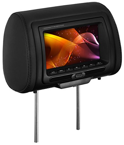 Planet Audio Headrest Car Monitor, Dvd Cd Mp3 Wma Usb Sd Interchangeable Pillow Covers, Wireless Remote Control #TOP1