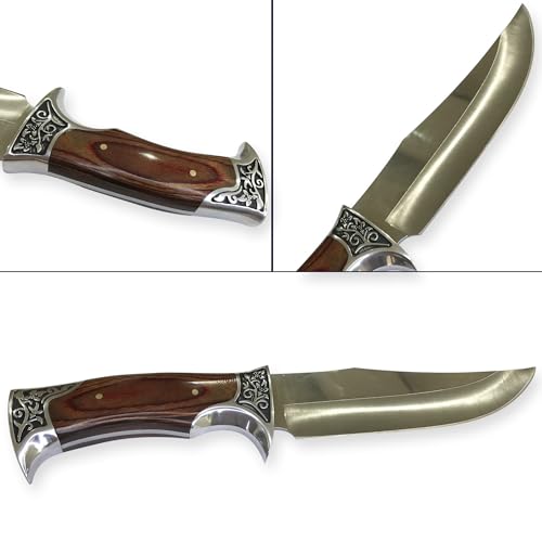 BIGO IMPORTS Faca Tática Esportiva Caça Pesca Selva Campo Fazenda (TAUE G56) Aço Inox 14.5cm Bainha