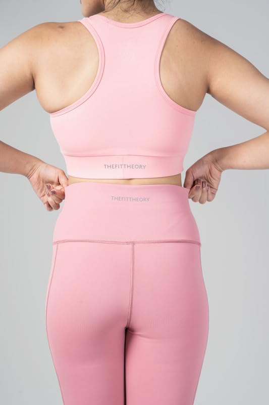 Image of Gym Wear Co-ord Set for Women Stretchable Top & Leggings for Women's & Girls Suitable for Yoga Jogging & Gym Western Coord Set