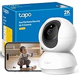 Tapo C210 - Cámara IP WiFi 360° Cámara de Vigilancia 2K (3MP),Visión Nocturna Admite Tarjeta SD hasta 512 GB, Detección y Seguimiento de Movimiento, Control Remoto, Compatible con Alexa