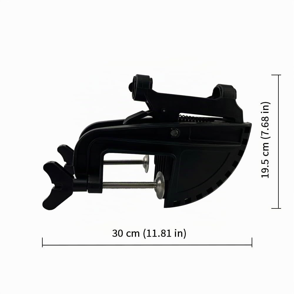 Halterung und Scharniermontage, elektrischer Boots- und Kajakschleppmotor, aufblasbarer Außenbordmontageclip, Schwarz
