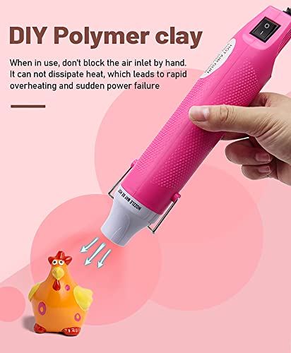 Mini Heat Gun For Crafts, Epoxy Resin Bubble Removing, Acrylic Paint, Embossing Tool, Candle Making, Shrink Wrap Tubing - Small Hot Air Heating Gun #TOP5