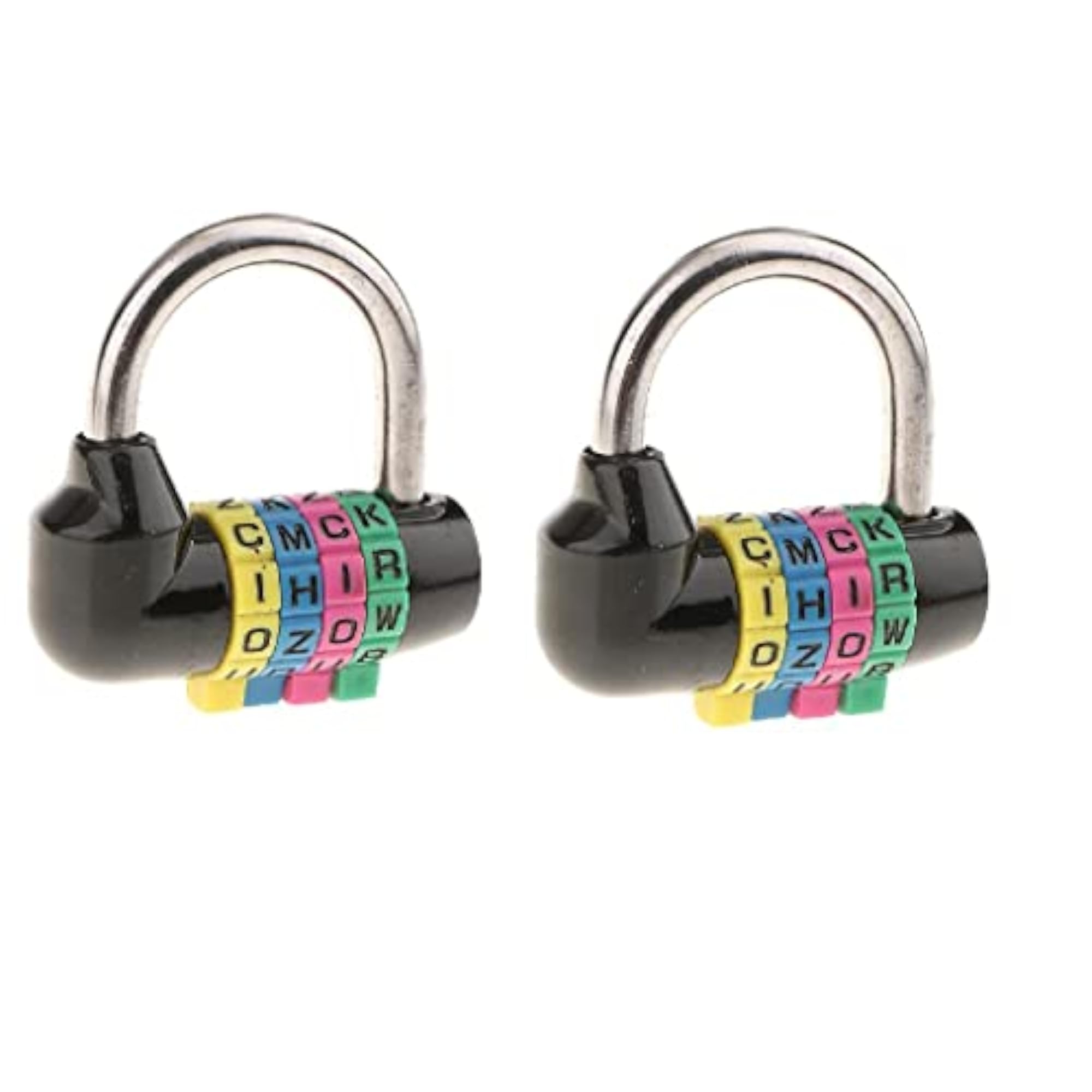 2 Pieces 4 Digit Dial Combination Padlock