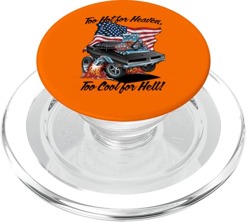 Divertente troppo caldo per il paradiso bello per linferno design a forma di muscle car PopSockets PopGrip per MagSafe