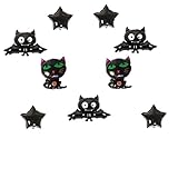 Ovee Lando Black Cat Bat Star Balloons Birthday Party Decoration set of 17