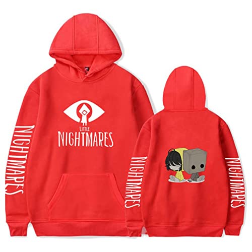 2021 New Hombres Unisex Little Nightmares Hoodie Little Nightmares Nightmares Drawstring Suéter de manga larga Suéter (Color : 4c, Size : L) Cover