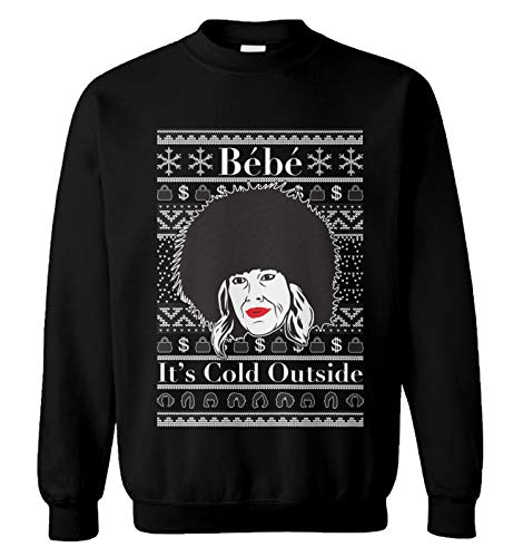 Tcombo Bebe It's Cold Outside - Moira Baby Unisex Crewneck Sweatshirt (Black, Medium)