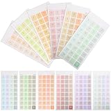 Frcolor 12枚 四季色万年カレンダー日付ステッカー 多機能プランナータブ インデックスシール付き ノート 手帳用日程管理用