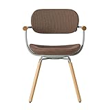 イトーキ オフィスチエア デスクチェア バーテブラ03 4本脚木タイプ アンバー 【木脚:オークライト、木肘:オークライト、ベースカラー:ペールオリーブ (L4)】 KG-867SD-L4K2