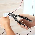 3Pcs Pliers Set - Needle Nose Pliers, Linesman Pliers, Diagonal Cutter, Professional Combination Pliers Tool Set with Safety Lock for DIY & Home Use, Carbon Steel Wire Stripper Cutter Crimper