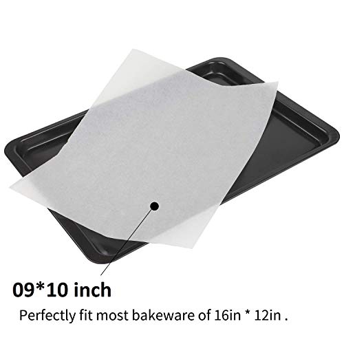 Non-Wax, Non-Stick Paper Suit Butter/Bulk Parchment Paper for Cooking, Baking, Cookie, Dutch Oven, Toaster 9×10 Inch – Pack of 100 Sheets