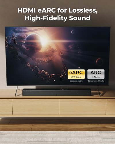 undefined ULTIMEA 5.1CH Surround Sound Bar with Subwoofer, Dolby Atmos, VoiceMX, BassMX, APP, 300W Soundbar for Smart TV, Home Theater Surround Sound System for TV, BT 5.4, Poseidon M60 (2025 Model) の商品画像 7