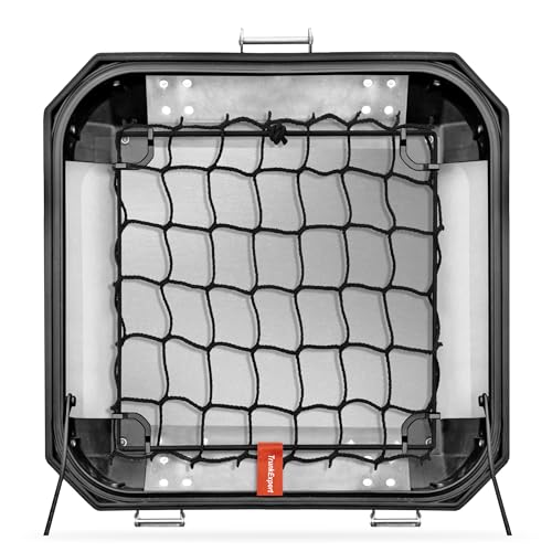 TrunkExpert Kappa K-Venture/K'Force - Red de Maletero - Top Case Moto - Red - Maleta de Moto - Maleta Central - Red de Equipaje - Bolsa de Red de Maletero - Negro - 48 l