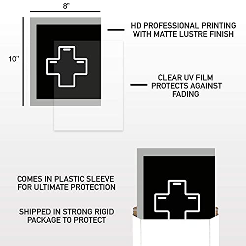 Retro Video Game Nintendo Wall Art - Nes Game Room Decor Video Game Posters - Watercolor Nintendo Gamer Decor For Boys Mens Bedroom, Bathroom Decor Wall Art, Gaming Room Poster Prints - Retro Vintage Super Nintendo Controller Wall Posters For Boys Room - Video Game Posters - Set Of 3 (8 X 10) Unframed #TOP2