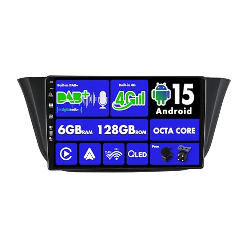 ▶【ANDROID 15 , 8-Core , 6G + 128G】①Android 15, 6GB RAM + 128GB ROM, CPU - Rockchip AC8257 A53 / Octa Core / Processore 64bit / 2.0 GHz / Amplificatore Classe D-TDA7808 / DSP-AKM7739 / Zinco interamente in lega di metallo / Ventola di raffreddamento potente / Potenza in uscita: massimo 4x50 W ②Gratuito: LED Telecamera di backup | Microfono esterno.