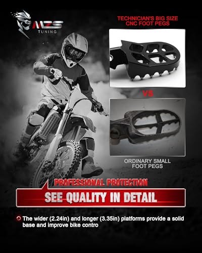 Image of MZS Dirt Bike Foot Pegs for XR150L CRF250F CRF150F CRF230F Light Bee X MX3