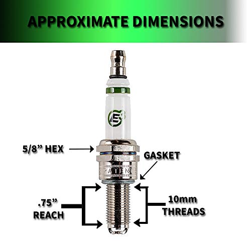 E3 Spark Plugs E3.38 Premium Powersports Spark Plug W/Diamondfire Technology (Pack Of 1) #TOP1