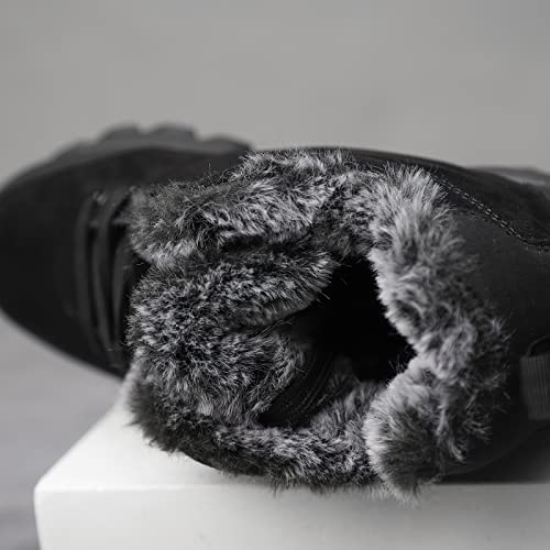 Image of SNEKARMIN Men Snow Boots Outdoor Shoes For Male Thick Sole Sneakers for Men Winter Shoes Botines Tenis Keep Warm Fluff Mens Ankle Boots