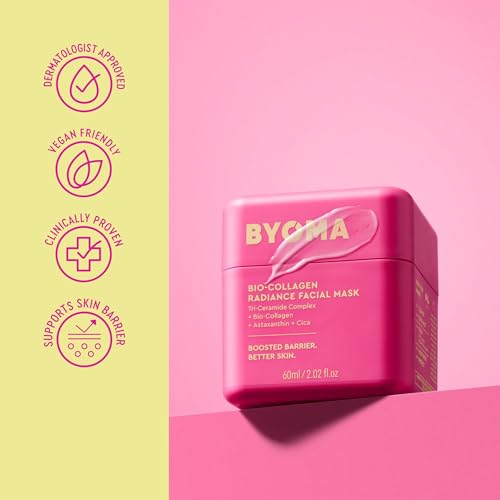 Image of BYOMA Bio-Collagen Radiance Facial Mask - Transformative Liquid Sheet Mask for Glass Skin - Instant Radiance, Visibly Improved Elasticity, Reduces Appearance of Wrinkles - Cica & Ceramides, 60mL