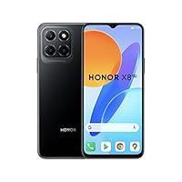 HONOR X8 5G Smartphone, 6 GB RAM + 128 GB Handy, 5000 mAh Akku, 48 MP Triple-Rückkamera, 6,5 Zoll FullView Design, Snapdragon 5G-Chipset, Midnight Black
