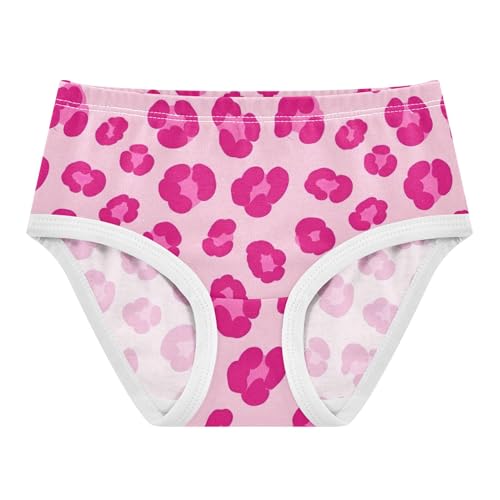 Pink Magenta Leopard Spots Girls Underwear Toddlers 2t Cotton Cute Panties Girl Fun Print Kids Undies Briefs