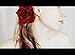 Dark Red Velvet Rose Hair Flower Clip and Pin