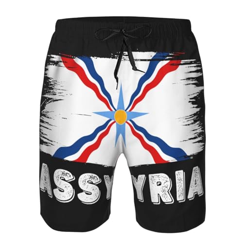 Congolese Congo Flag Beach Board Shorts Men's Swim Trunks Drawstring Shorts4