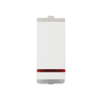 Schneider electric Opale-16A 1 Way Switch, with Indicator (Pack of 20)