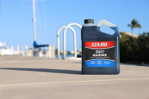 Sta-Bil 360 Marine Ethanol Treatment And Fuel Stabilizer - Prevents Corrosion - Helps Clean Fuel System For Improved In-Season Performance - Treats Up To 1,280 Gallons, 1 Gallon. (22250) , Gold #TOP7