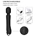 Magic Super Powerful Wand Cordless Massager Kit Therapeutic Powerful Massager Personal Massager Body Back (Black)