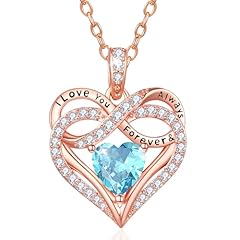 Rose Gold Plated-03-Mar Birthstone