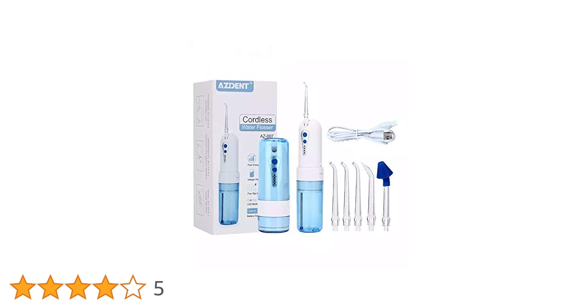 Amazon | Cordless Water Dental Flosser Portable Oral Jet