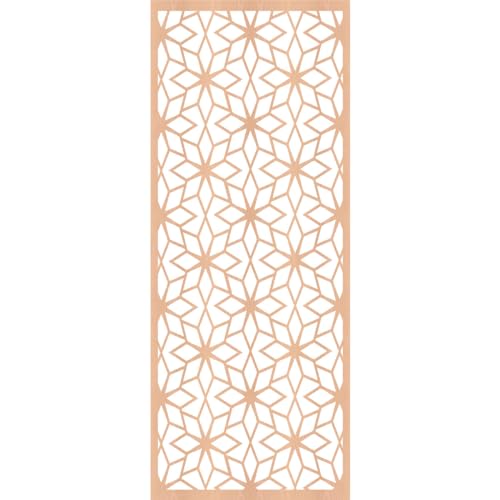 Image of 11 3 /8 inchW x 29 3 /8 inchH x 3 /8 inchT Lake Decorative Fretwork Wood Wall Panels, Alder