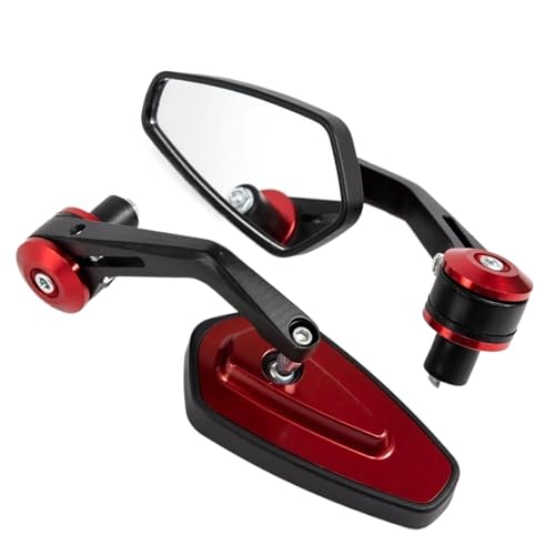 Motorrad Rückspiegel Seite Spiegel Griff Bar End Spiegel Für Suzuki Für RM85 DRZ400S GSXR600 GSXR 750 Lenkerendenspiegel(2)