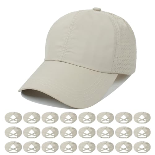 Image of Quick Dry Fit Baseball Cap - Water Repellent Sun Hat for Fishing, Running, Hiking, Golf, Surfing, Sailing, Boating