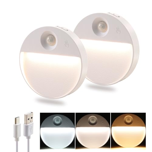 DAMI Rechargeable Motion Sensor Night Light Indoor, 2 Pack -