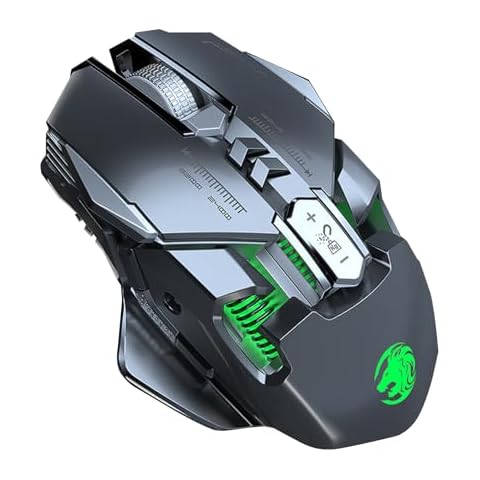 Kokovolta Ergonomic Computer Mouse - Wired Gaming Mouse with 800/1600/2400/6400 DPI, RGB Colors LED Backlight, 1.8m Cable for Gaming PC - Essential Gaming Accessories for PC, Laptop, Mac Cover