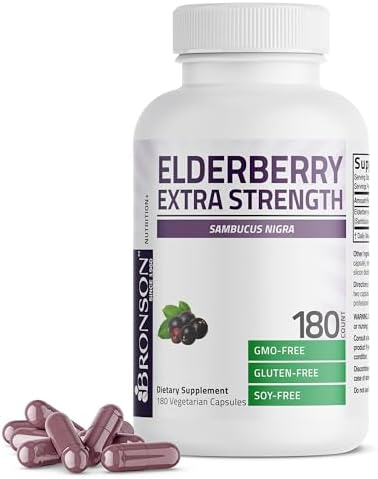 Bronson Elderberry Extra Strength, Supports Healthy Immune System...